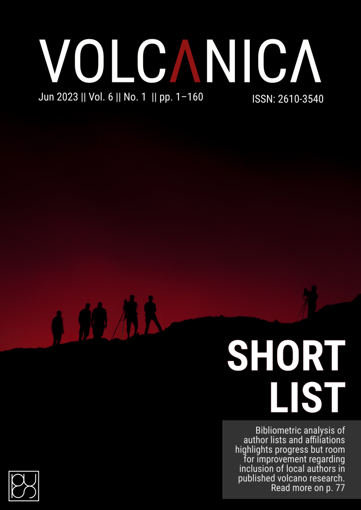 In this image captured by Guenter Guni, a group of scientists stand on the crater rim of Erta Ale (in the Afar Region of northeastern Ethiopia), backlit by the red glow of the volcano’s lava lake.  Five members of the team are grouped to the left of the image, and a lone silhouette is standing at the right.